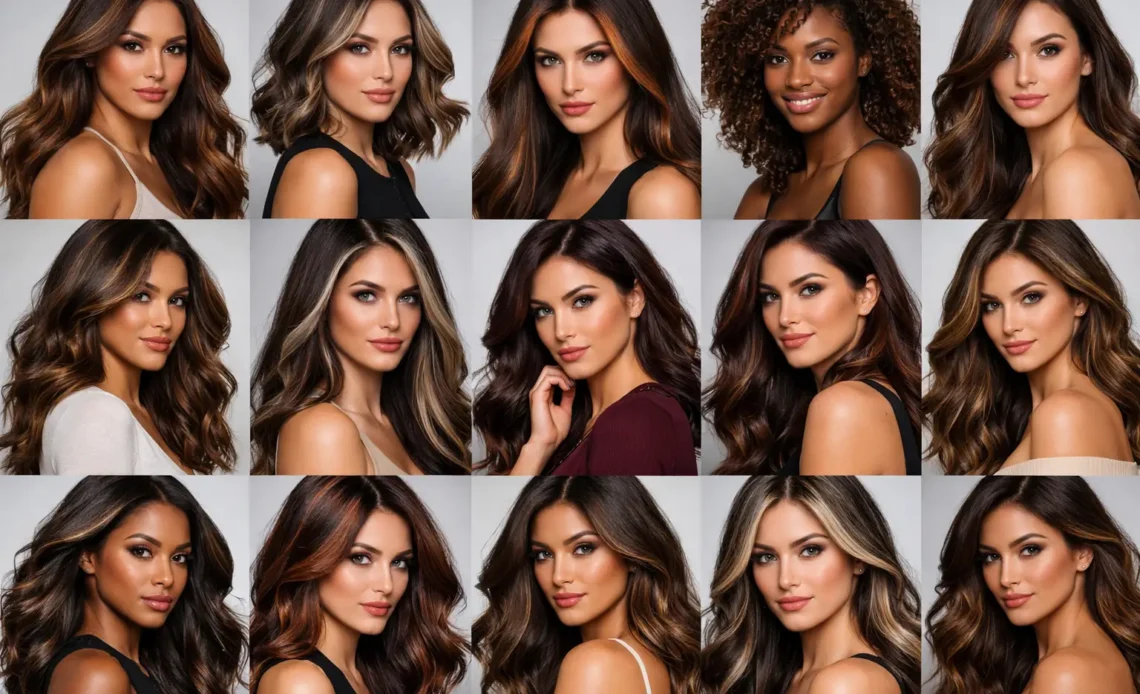 dark brown hair color