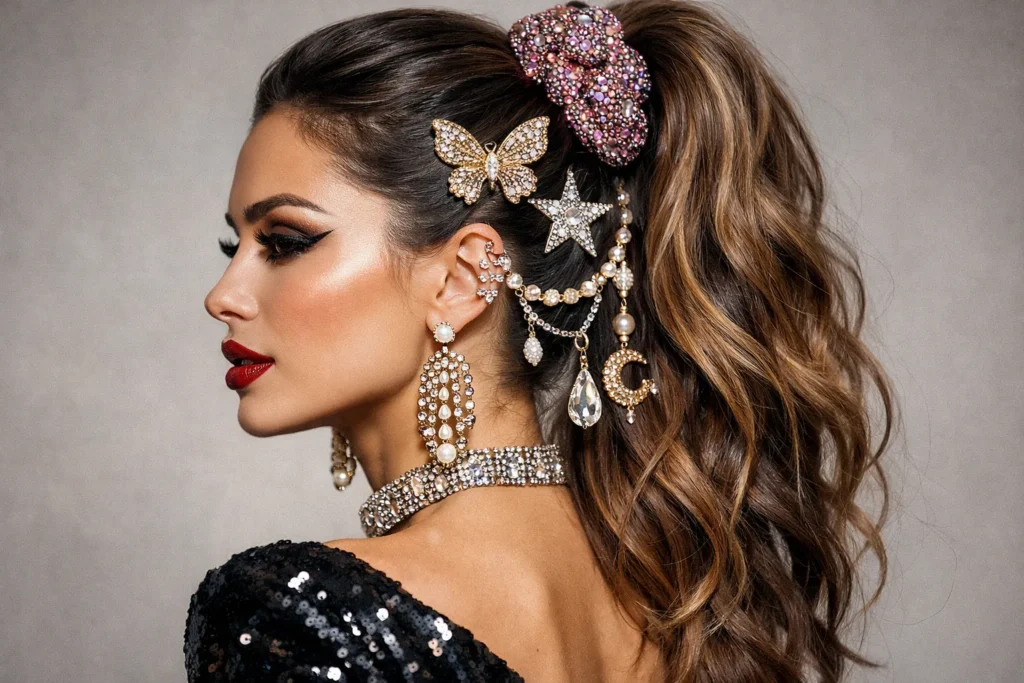 Accessorized Ponytail