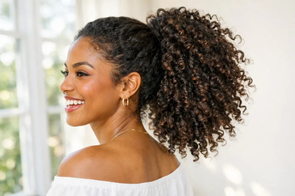 Curly Ponytail