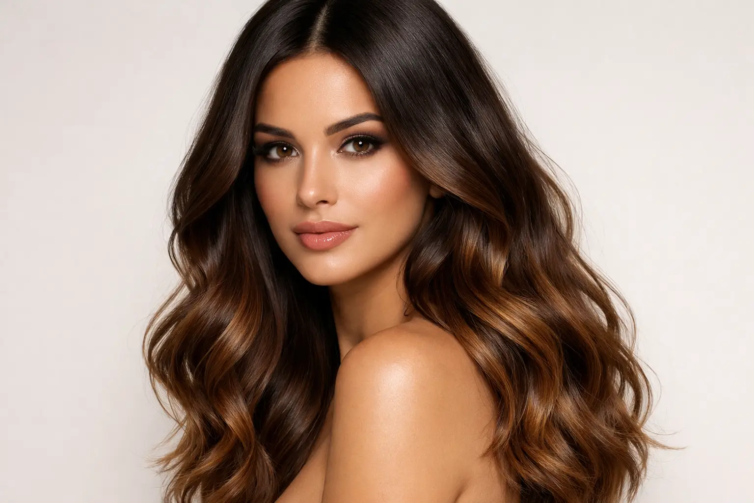 Dark Brown Color Melt with Caramel