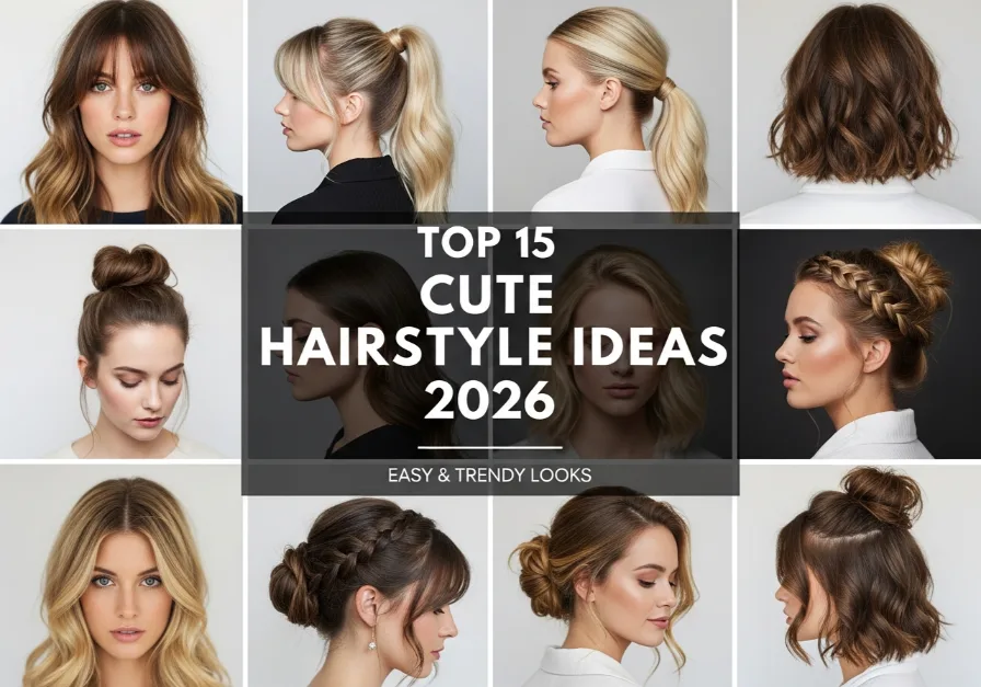 cute hairstyle ideas 2026 easy trendy looks