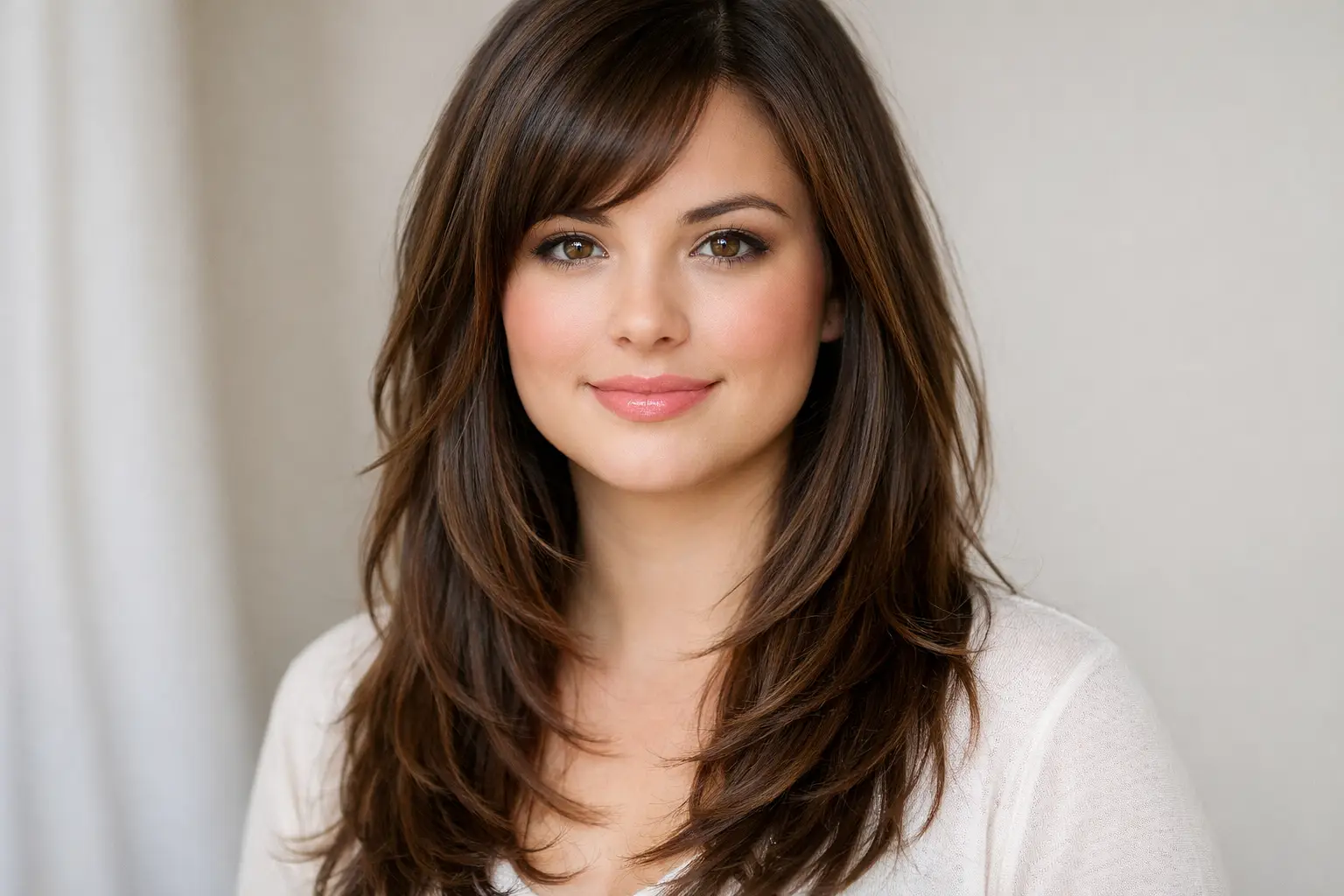 Long Layered Cut Below Chin