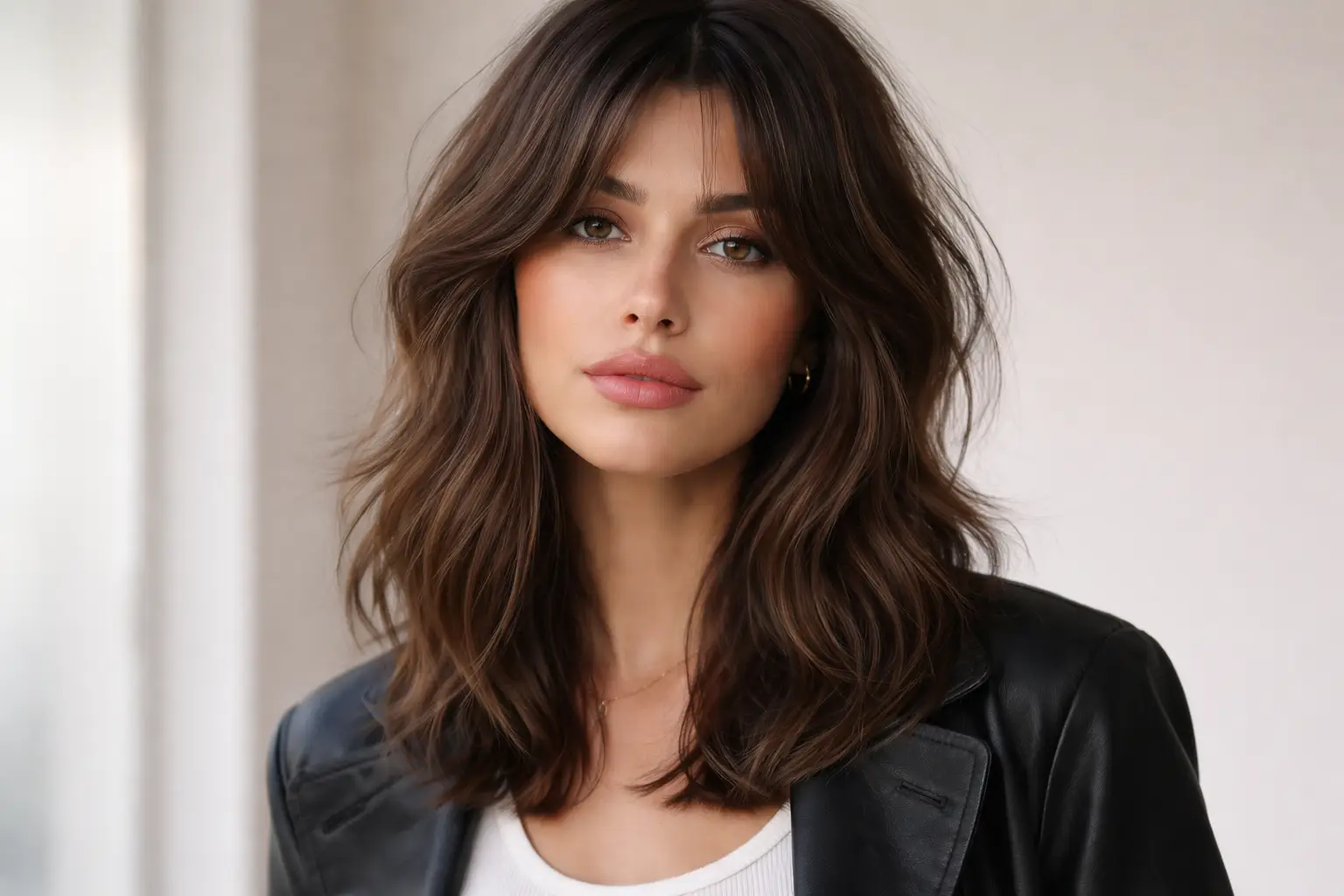 Modern Shag with Curtain Bangs