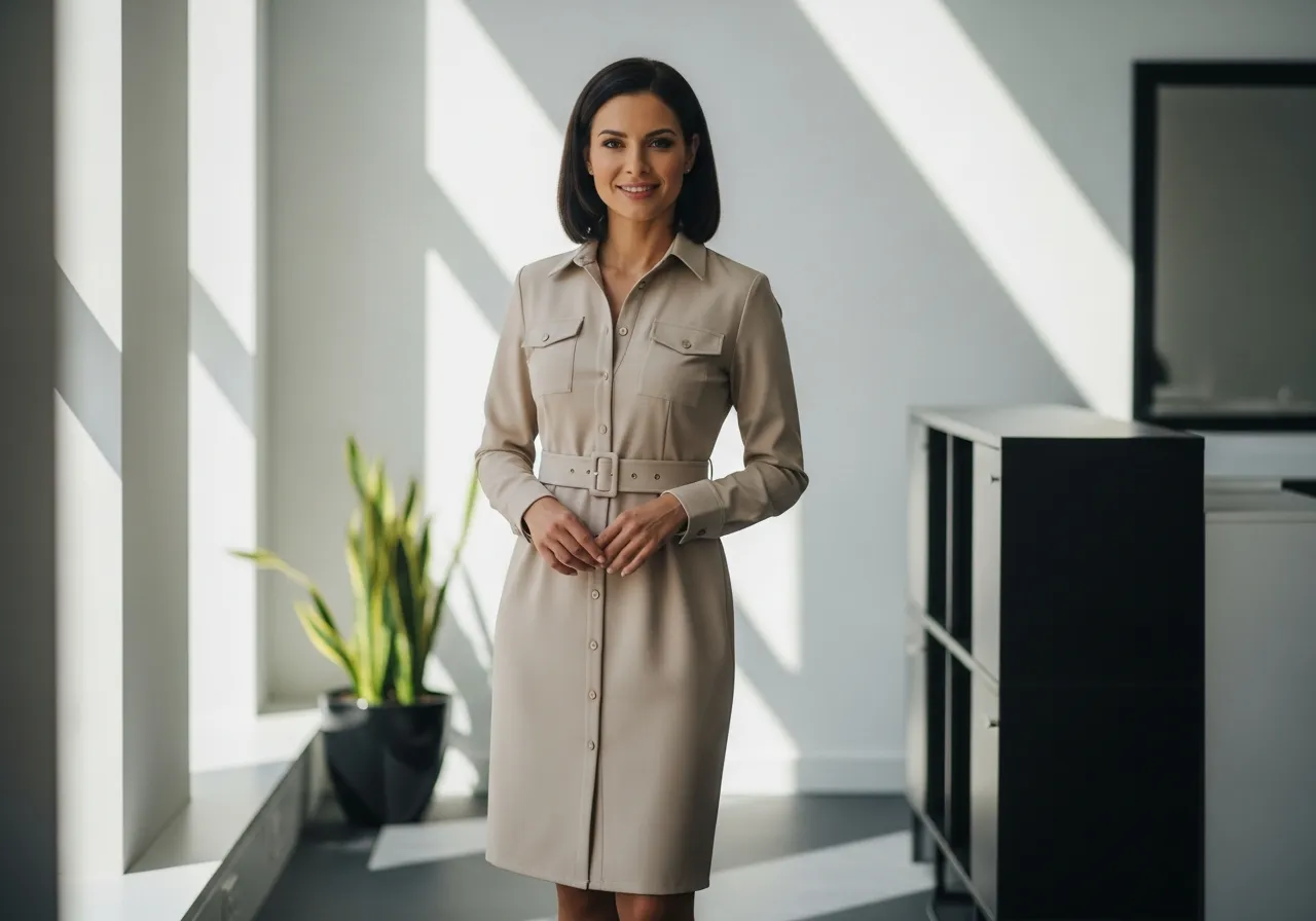 Modern Shirtdress Appeal