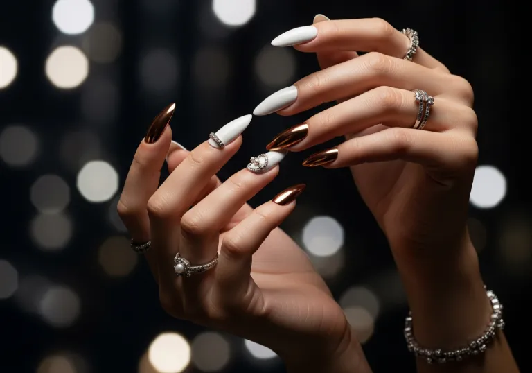 Silver Chrome With Rainbow Aura