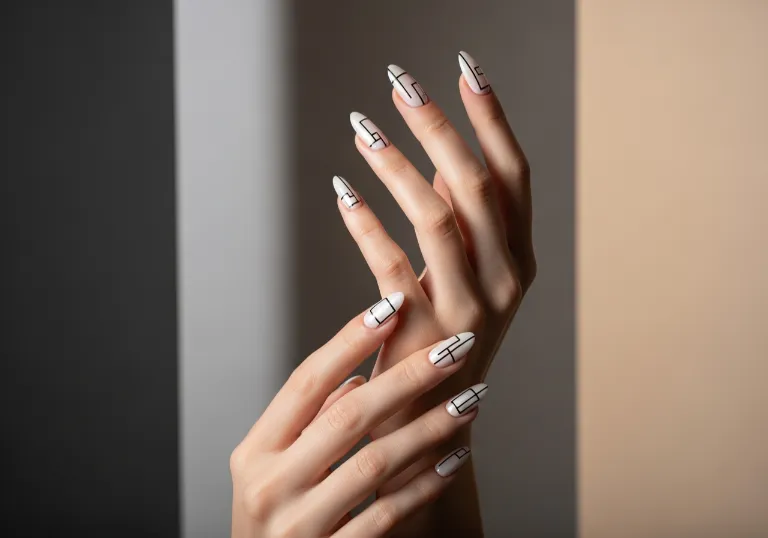 Burgundy Velvet Almond Nails