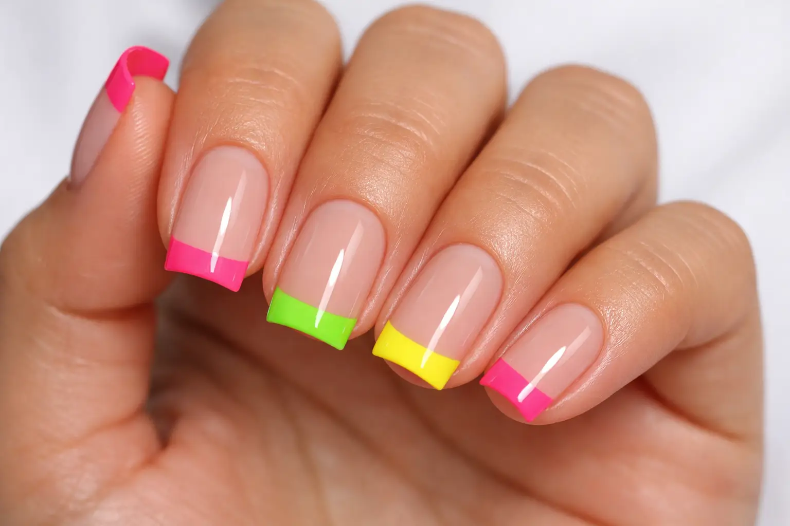 Neon French Tips