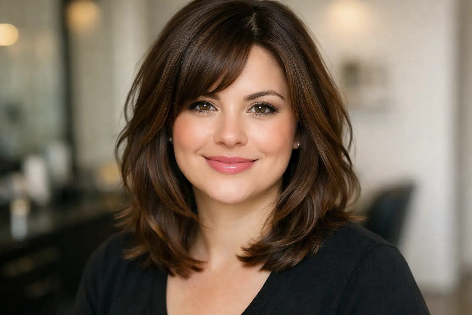 Shoulder-Length Cut with Face-Framing Layers