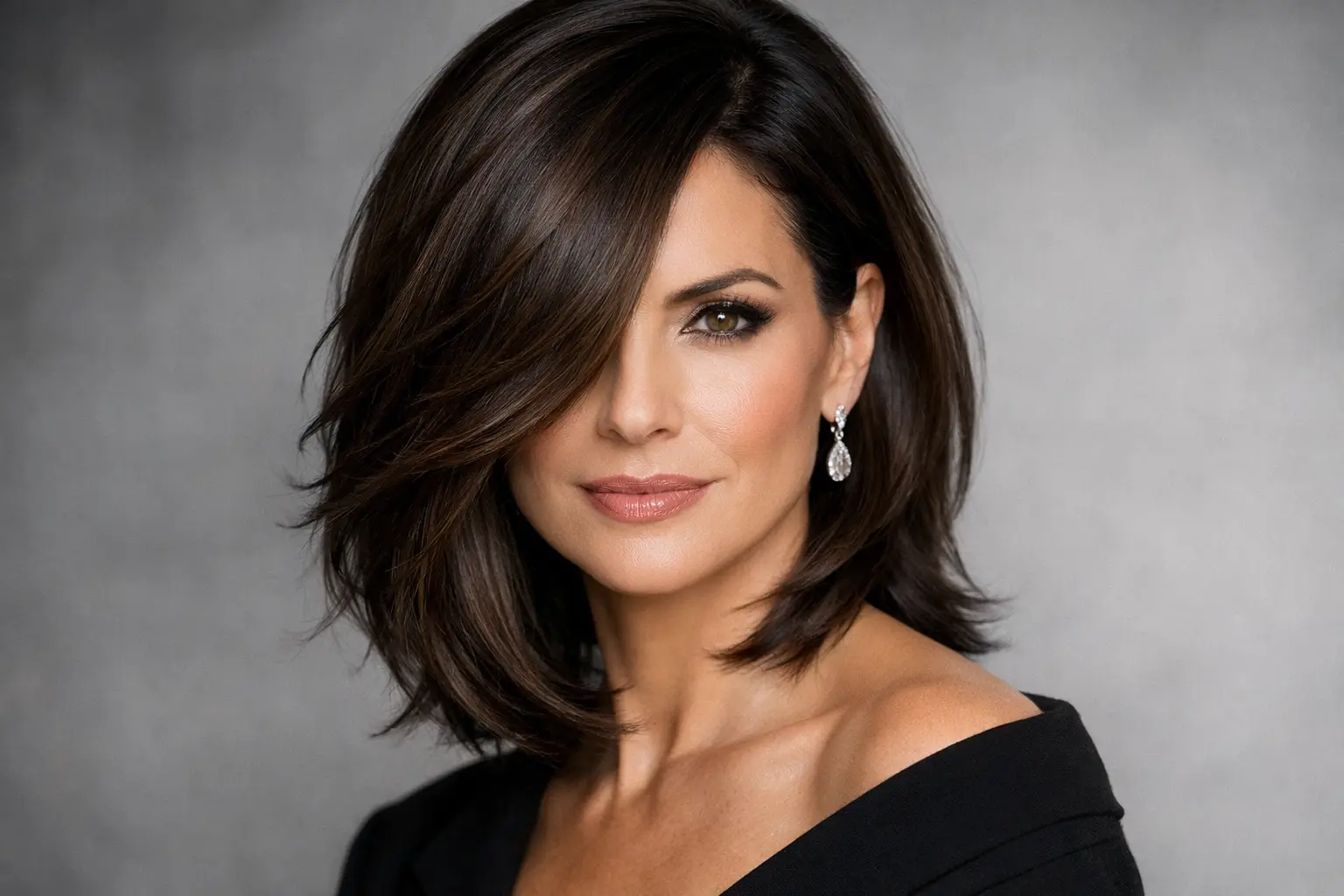 Side-Parted Lob with Long Layers