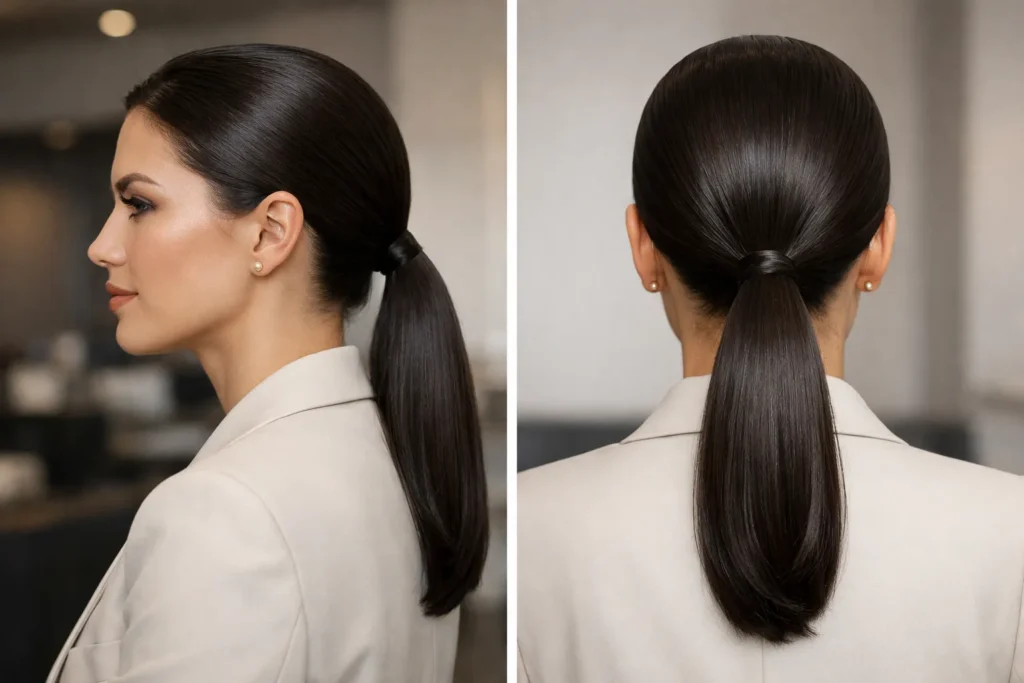 Sleek Low Ponytail
