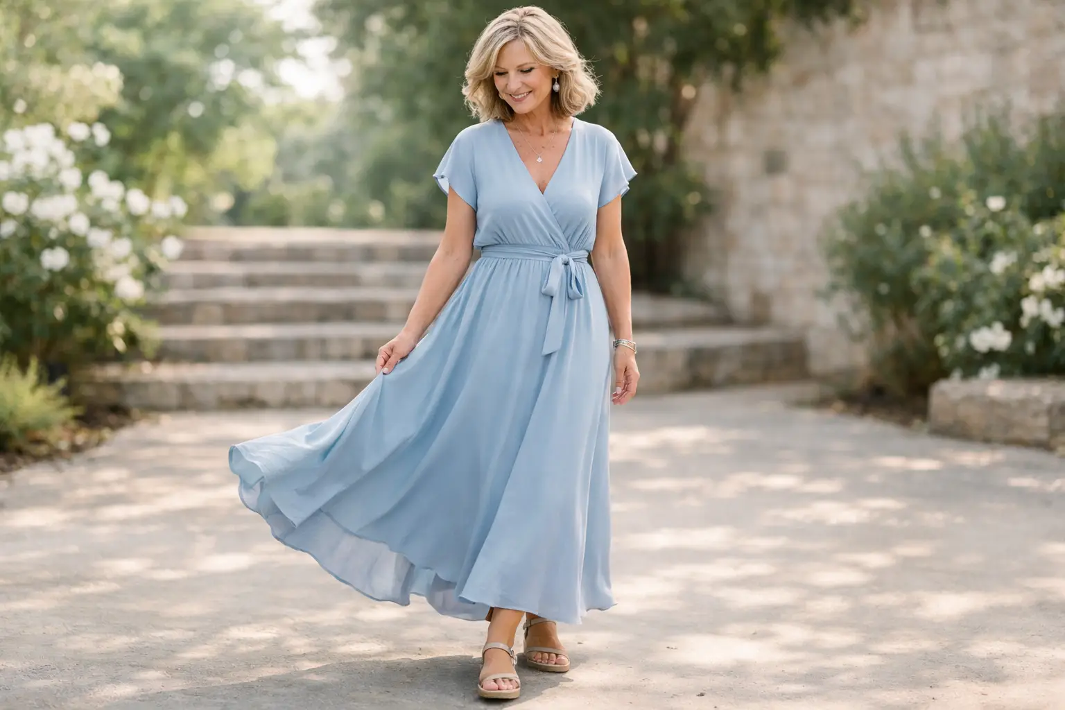 Striped Top with Classic Pants