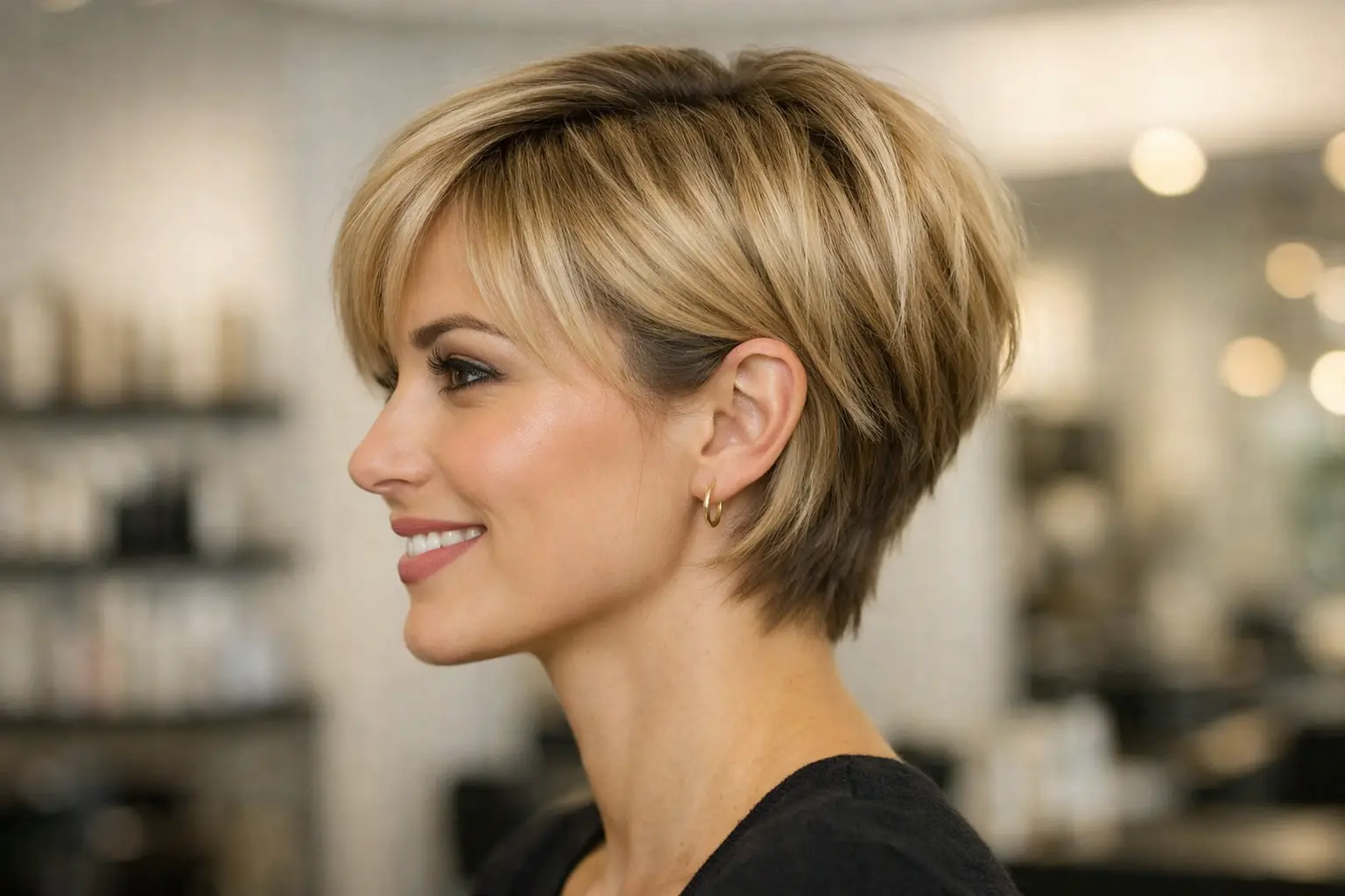 The Soft Pixie with Face-Framing Layers