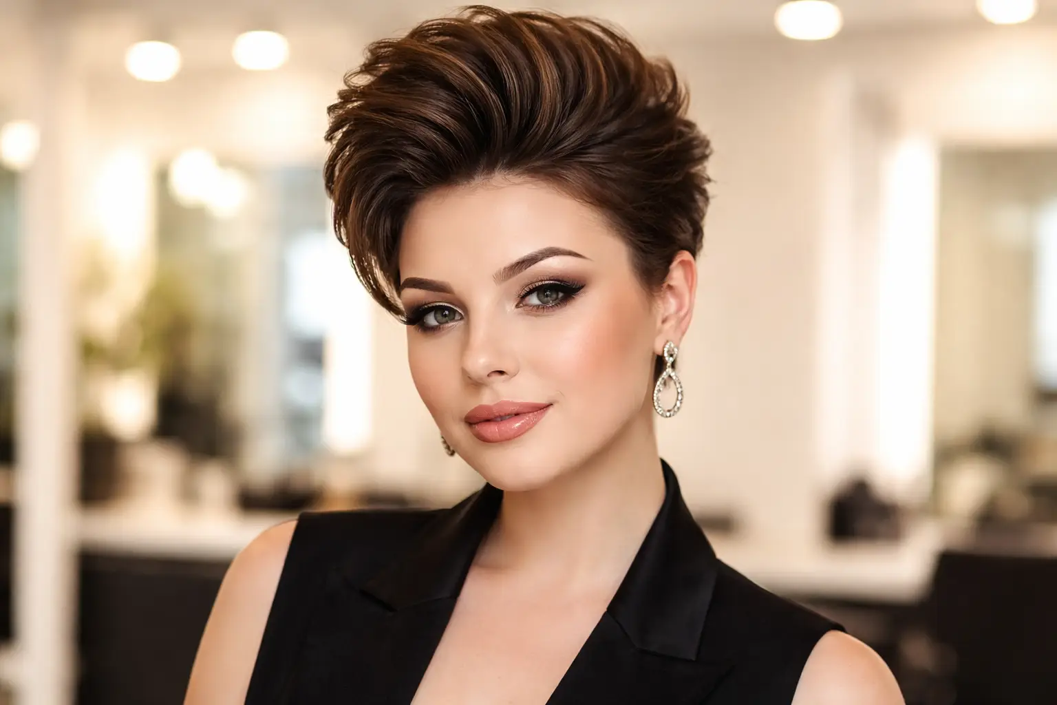 Voluminous Top with Tapered Sides