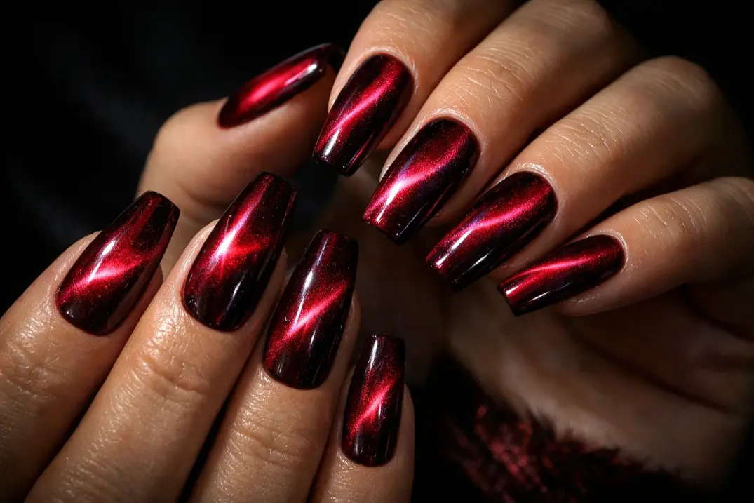 Sheer Jelly Nails with Shimmer