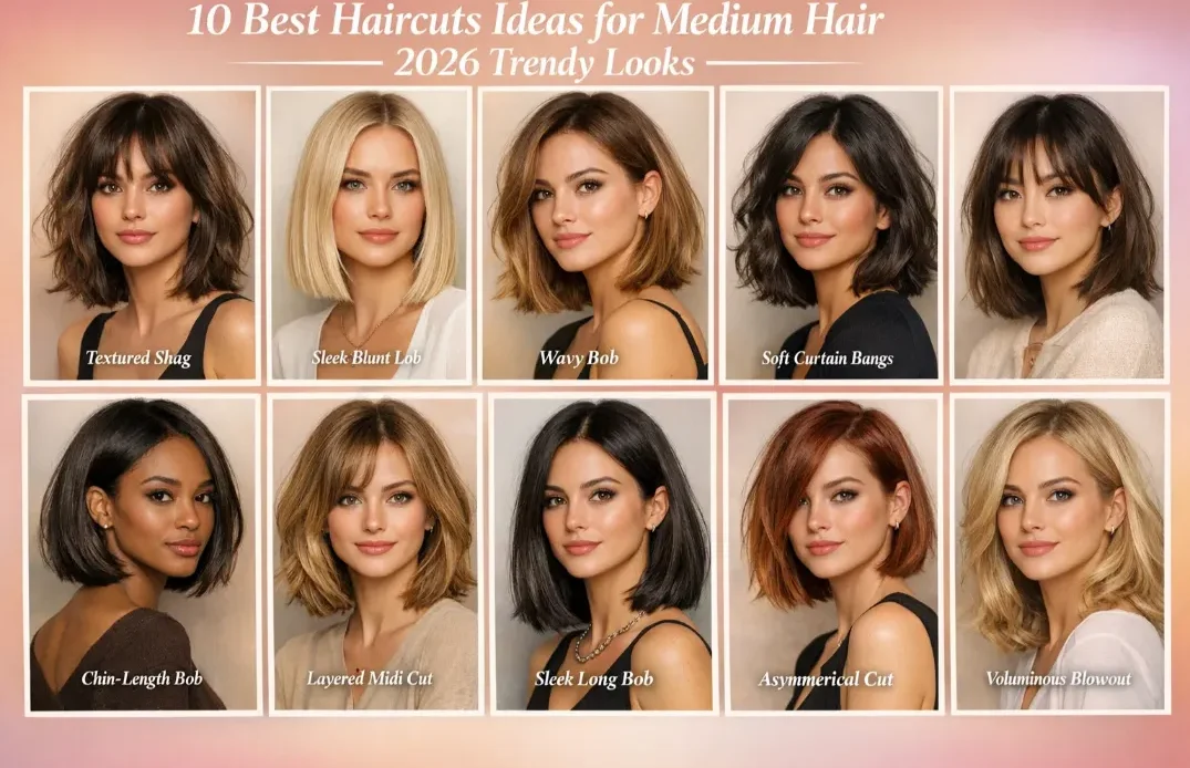 10 Best Haircuts Ideas for Medium Hair 2026