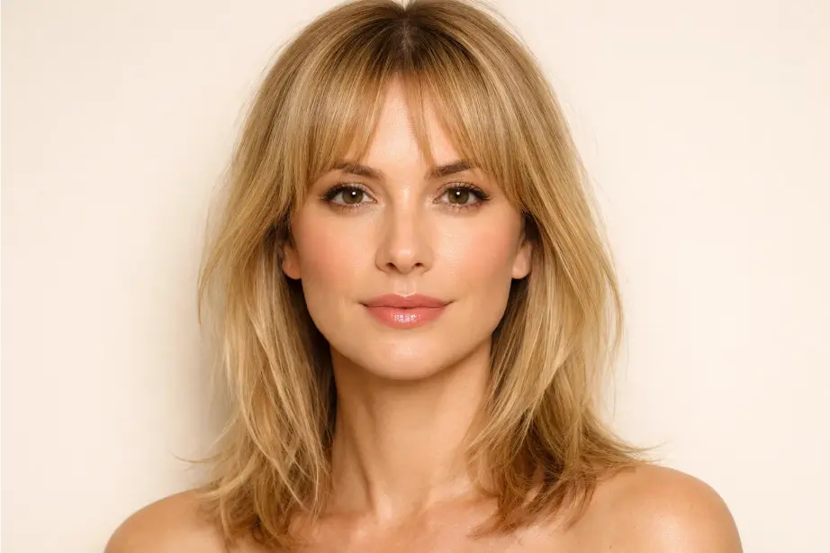 Curtain Bangs with Layers