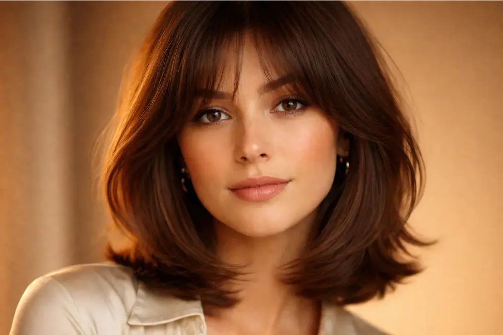 The Bob With Curtain Bangs