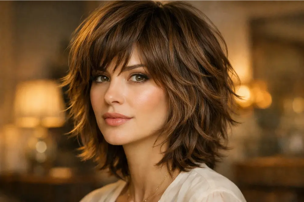 The Layered Shag Bob