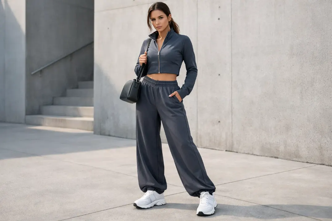 Animal Print Top with Classic Blue Jeans