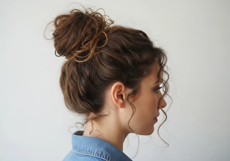 Curly Half-Up Half-Down