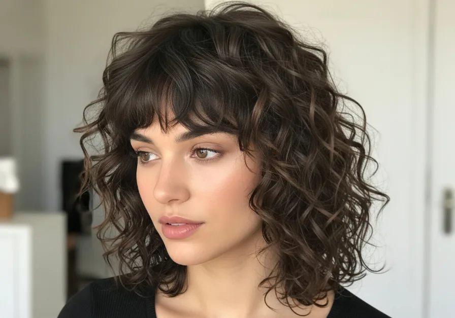 Voluminous Curly Layers