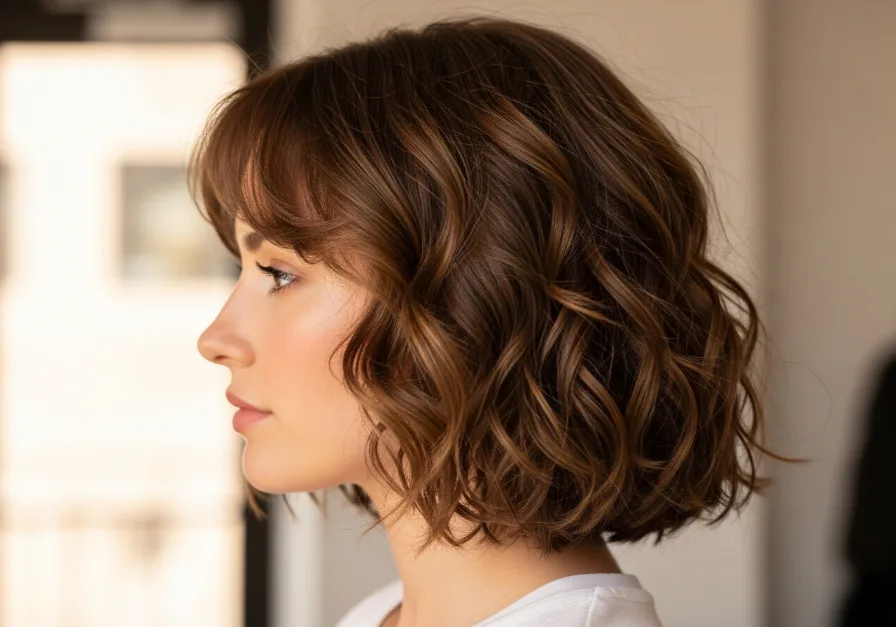 Long Flowing Curls with Face-Framing Layers
