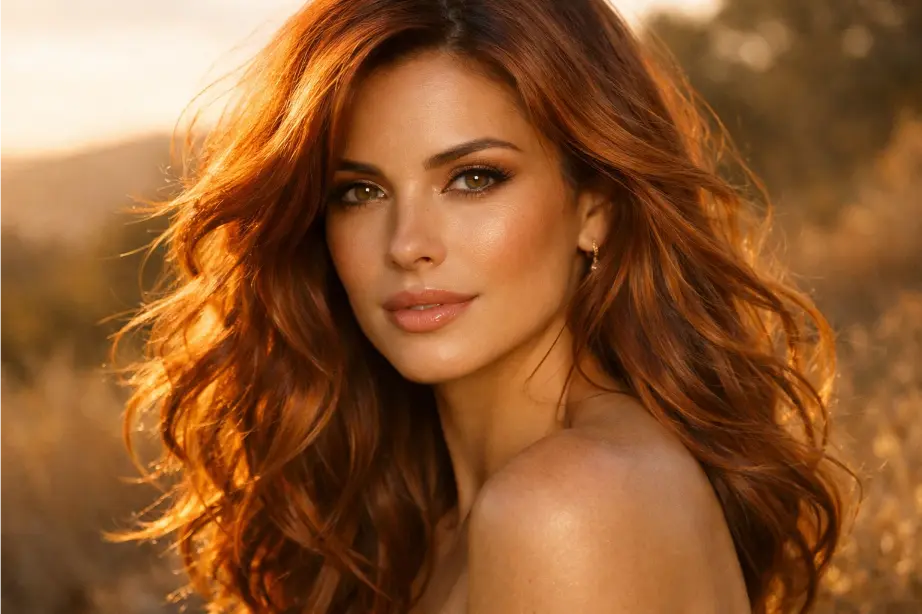 Copper and Ginger Brunette