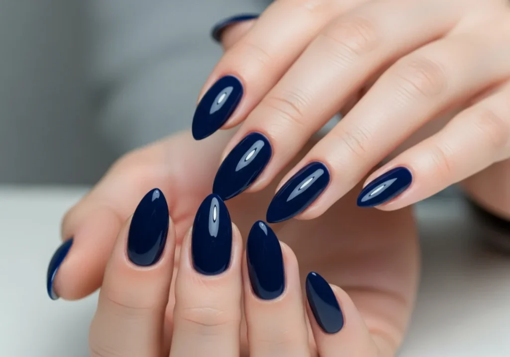 Ombre Sunset Almond Nails