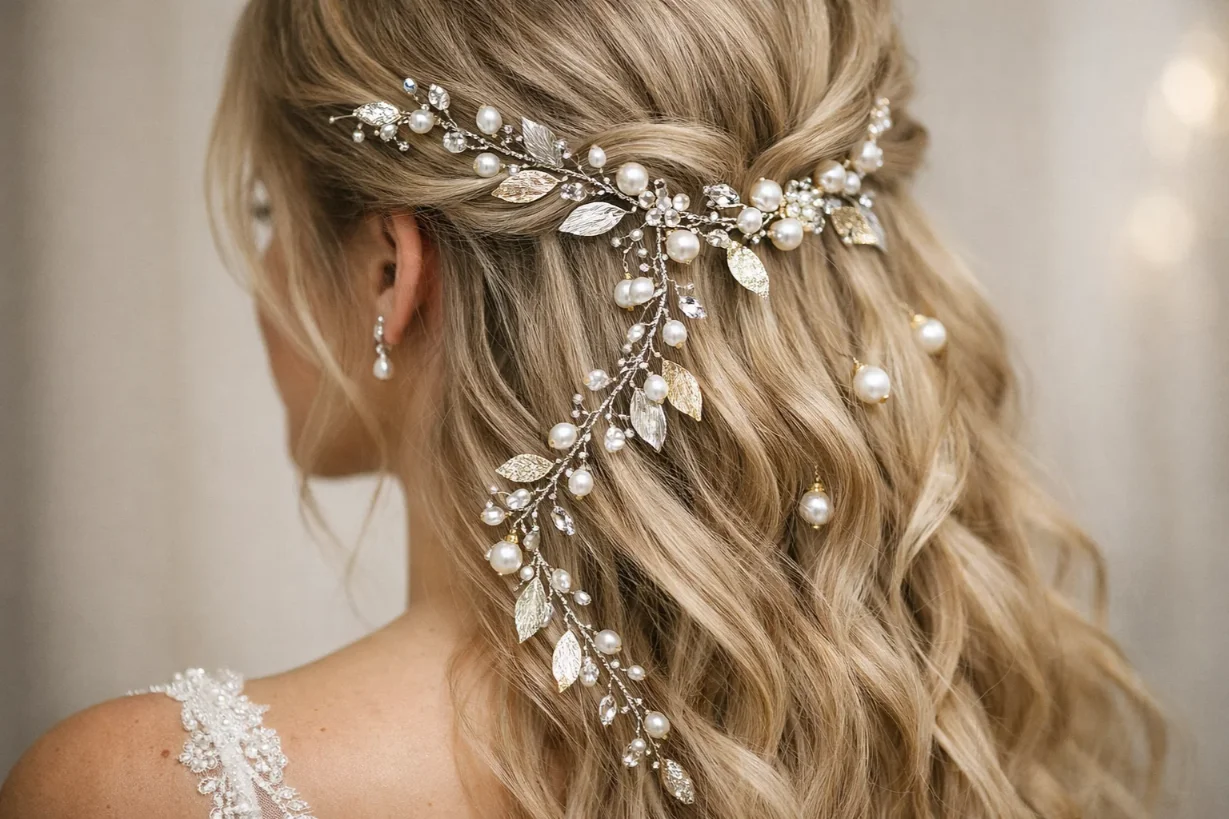 Veil-Friendly Half Up Designs