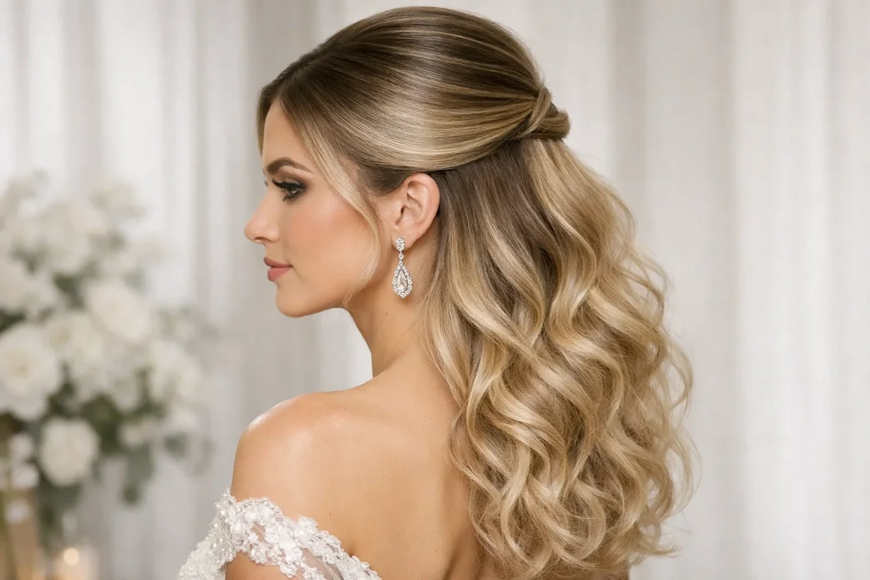 Asymmetrical Half Up Arrangements