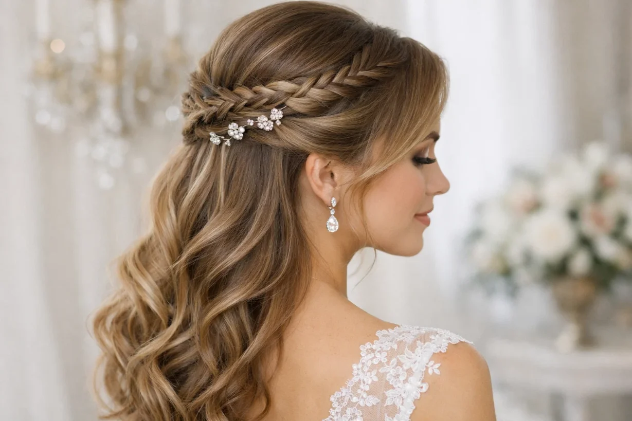 Sleek and Modern Half Up Looks