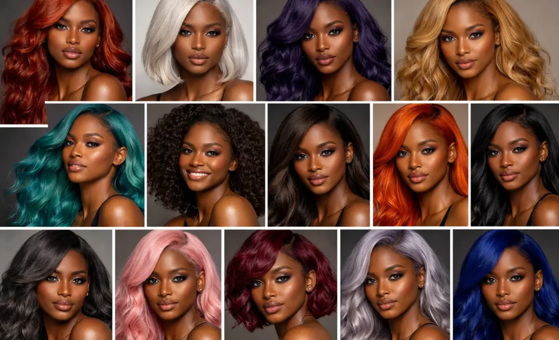 Hair Color for Dark Skin Tone