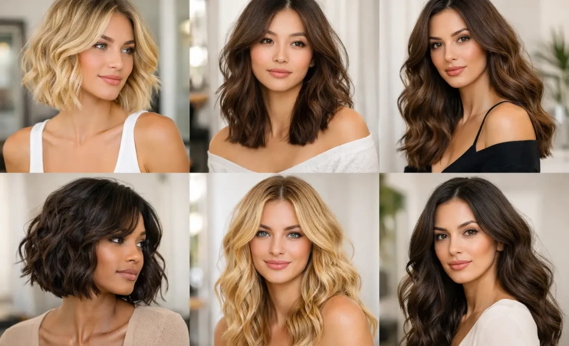 trendy wavy hairstyles