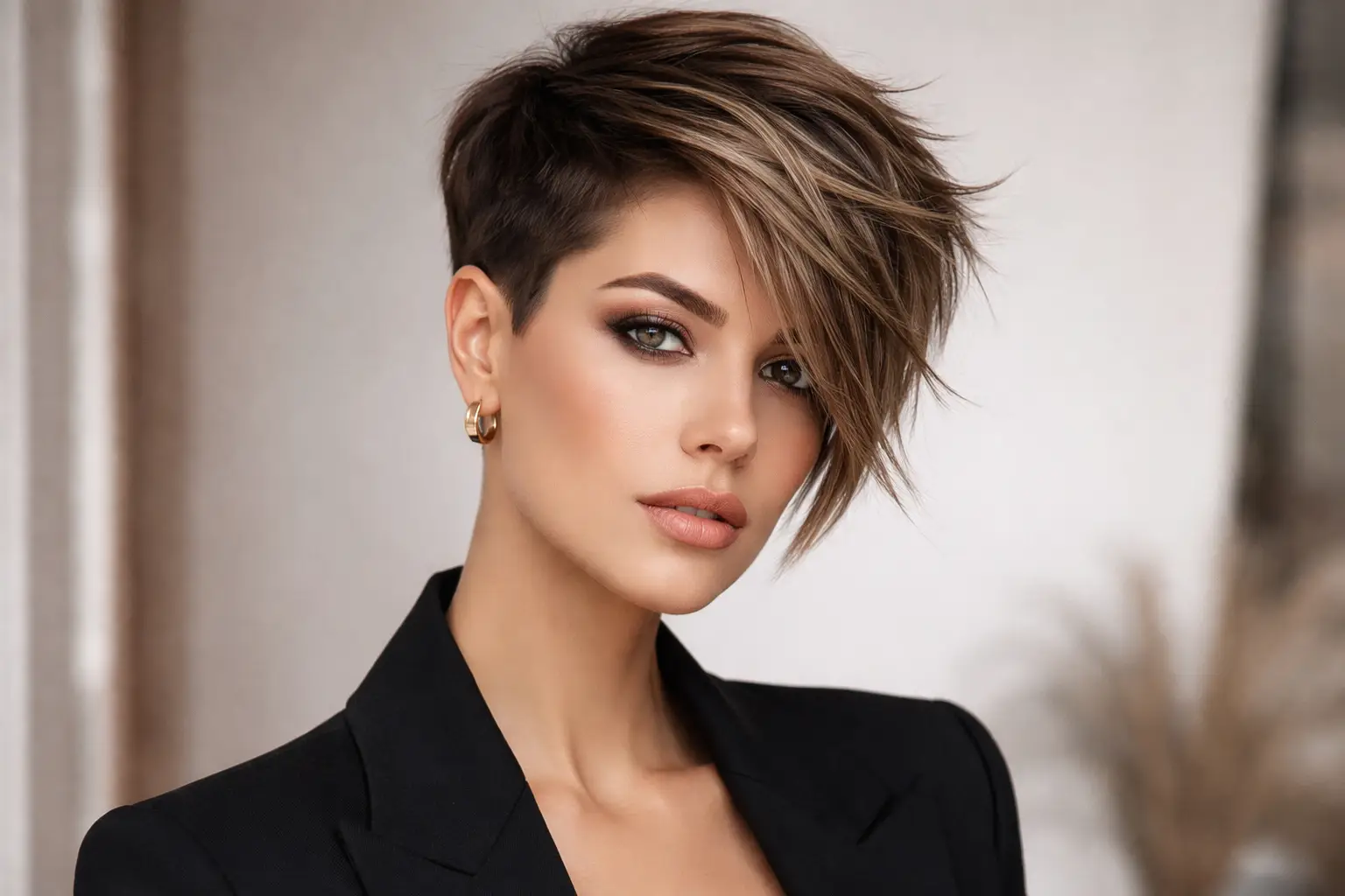Asymmetrical Pixie Cut