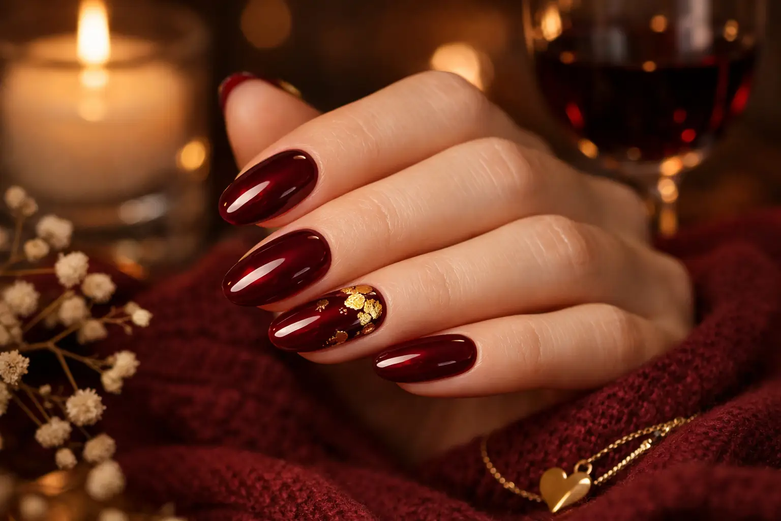 Burgundy Wine Sophistication