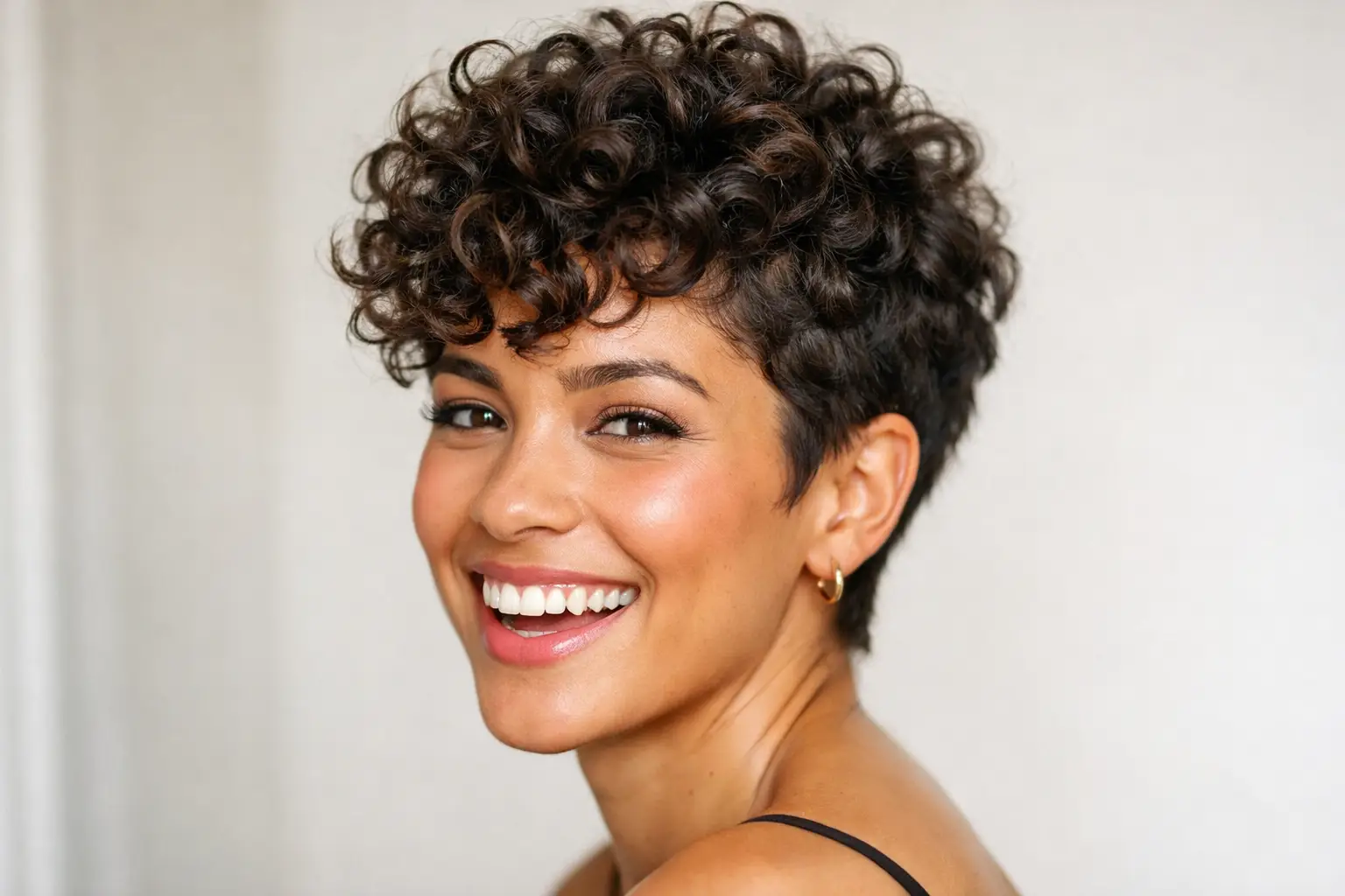 Curly Pixie Hairstyle