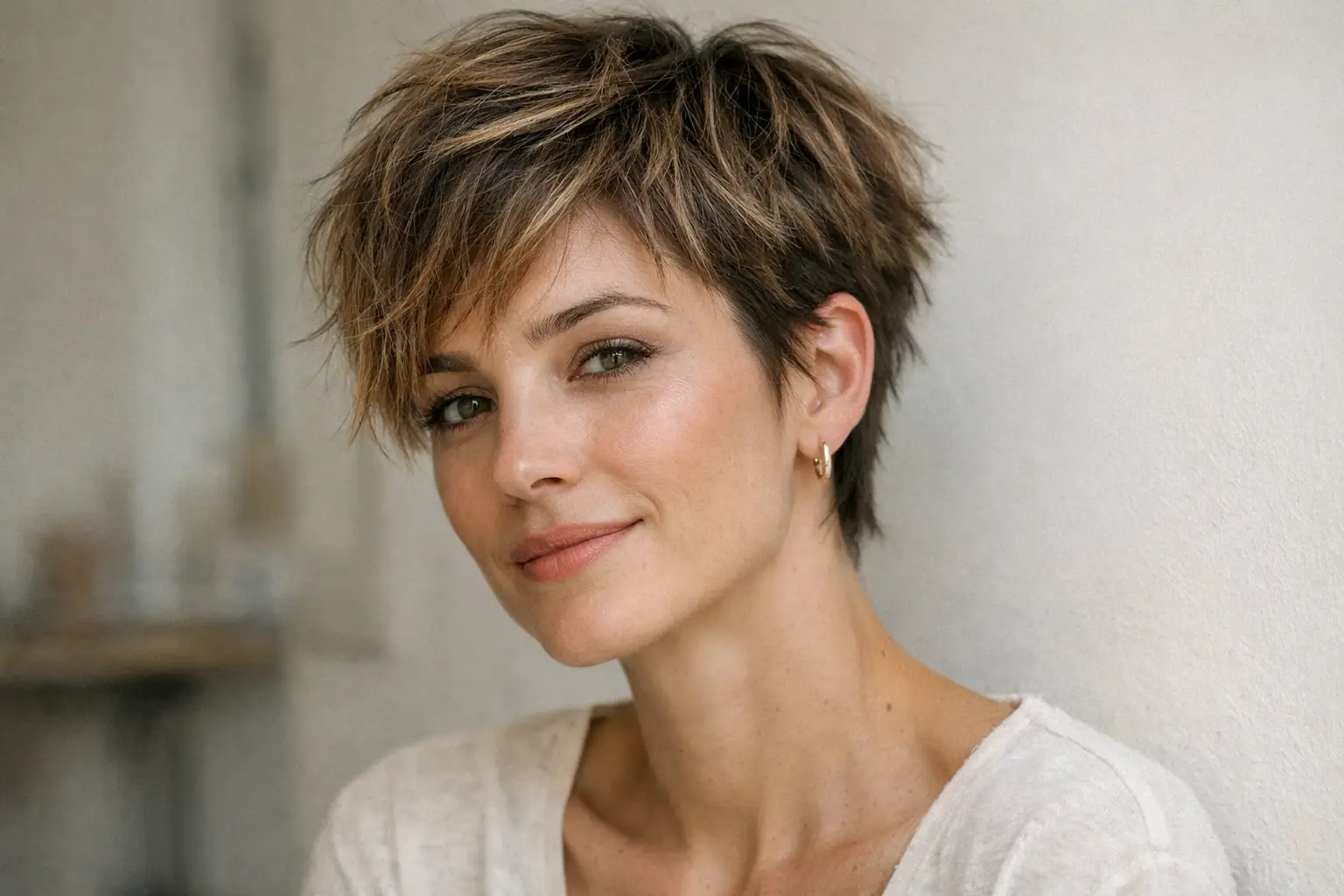 Grown Out Textured Pixie