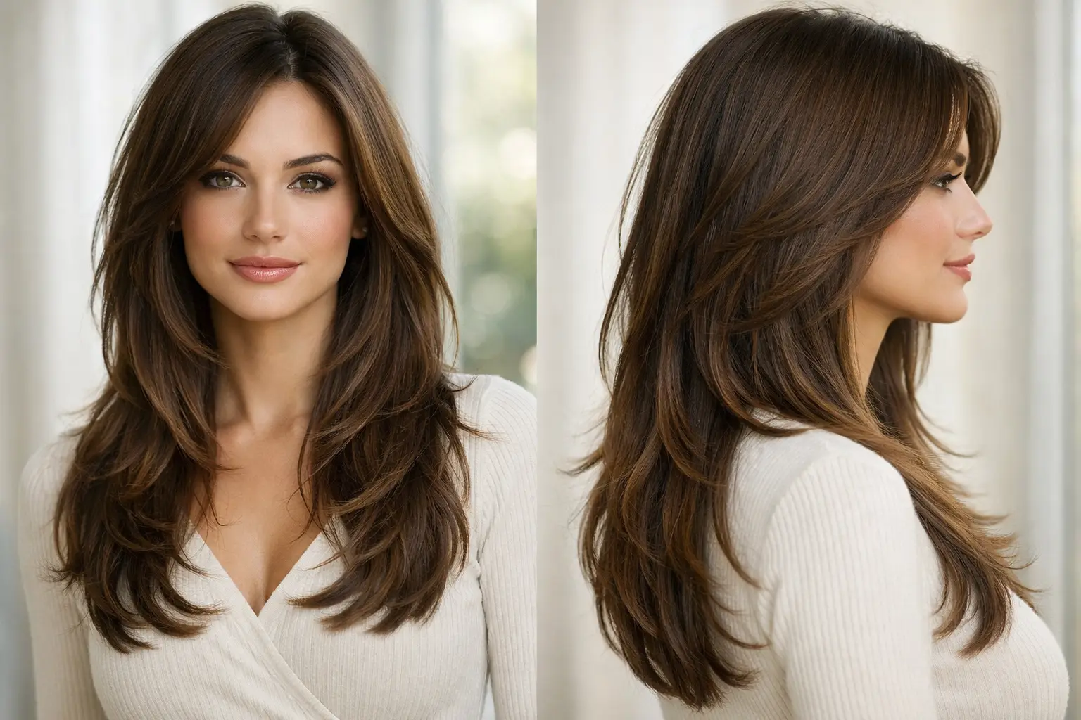 Long Layered Haircut with Face Framing
