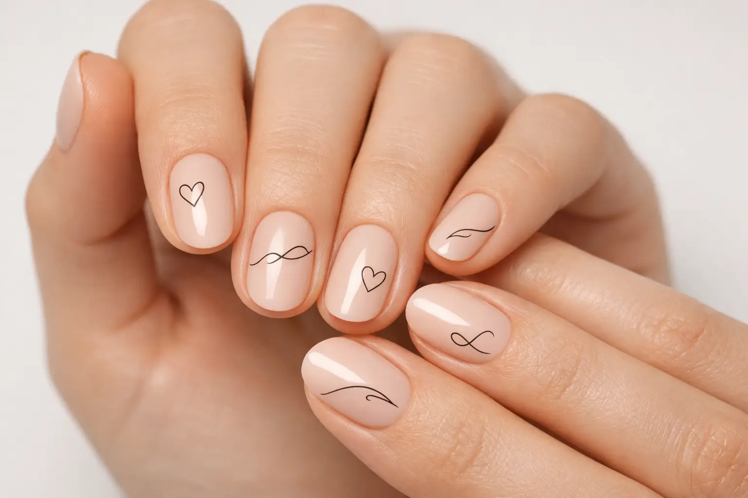 Minimalist Heart Line Art