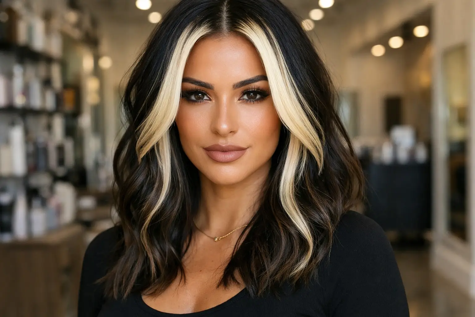 Money Piece Balayage for Bold Statement