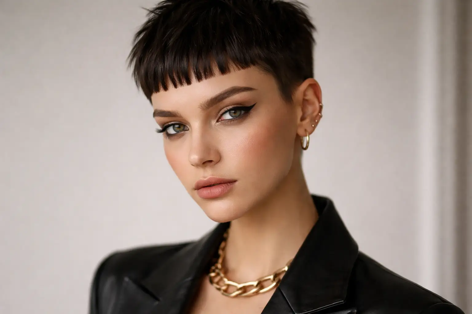 Pixie with Micro Bangs