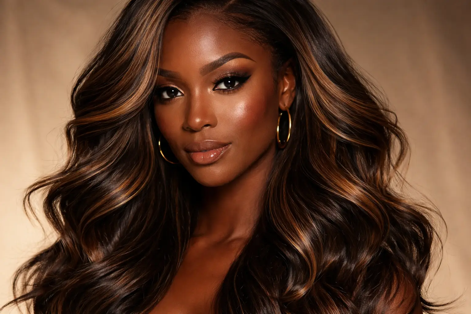 Rich Caramel Highlights