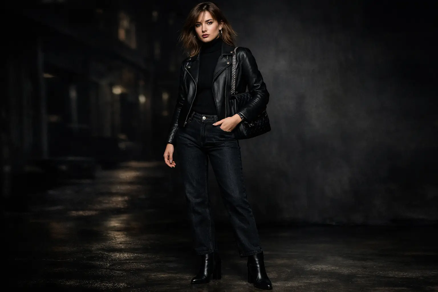 The Downtown Leather Jacket Outfit