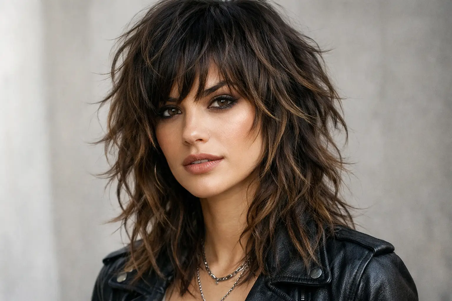 Wolf Cut Waves for Edgy Texture