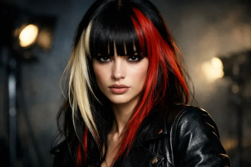 Black, Red, and Blonde Calico