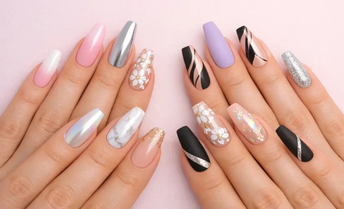 13 Coffin Nail Designs You Should Try – Cute Nail Art Ideas