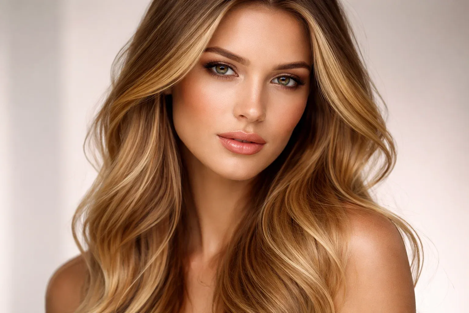 Dimensional Honey Blonde with Shadow Root