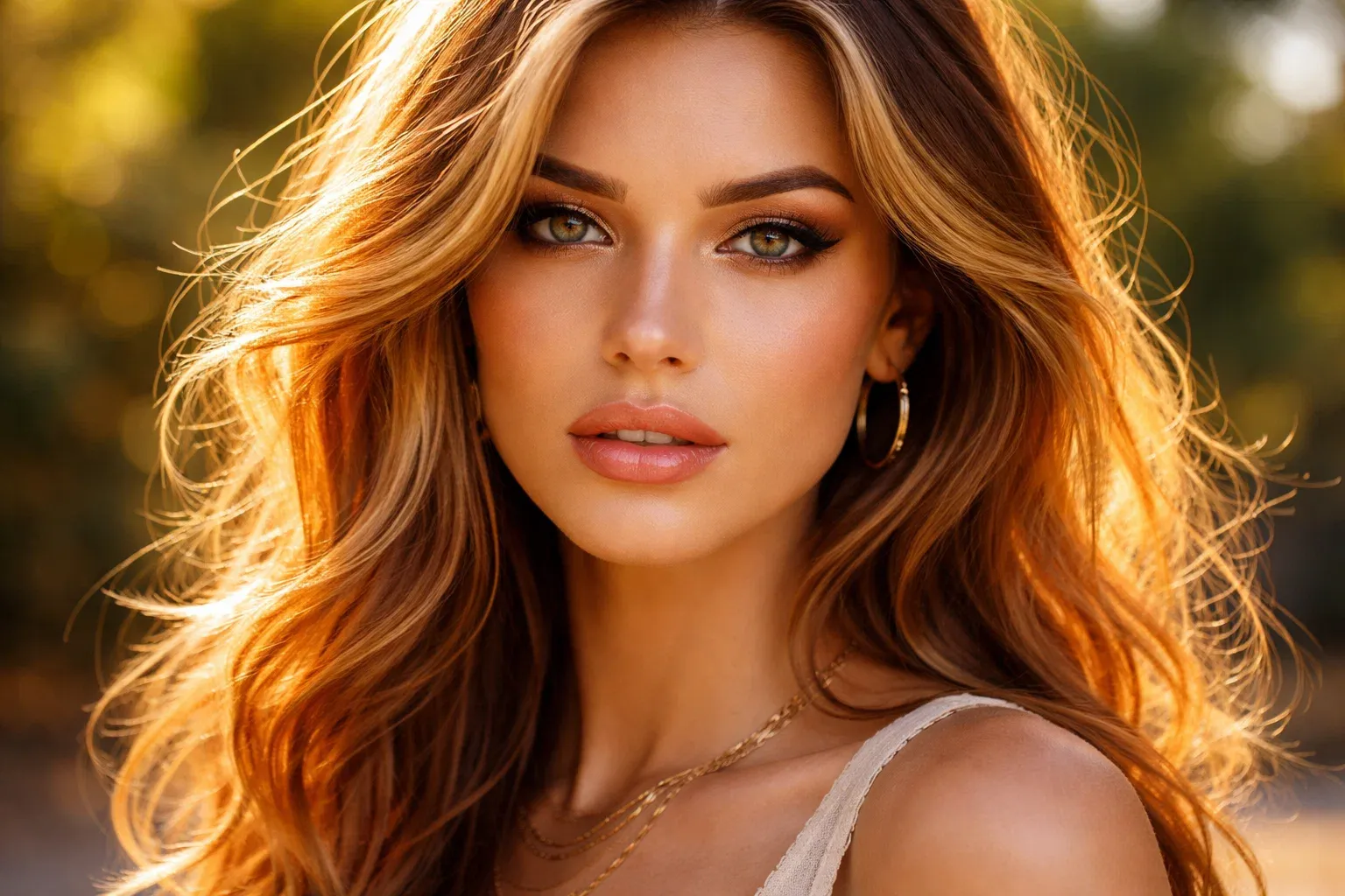 Honey Blonde with Copper Undertones