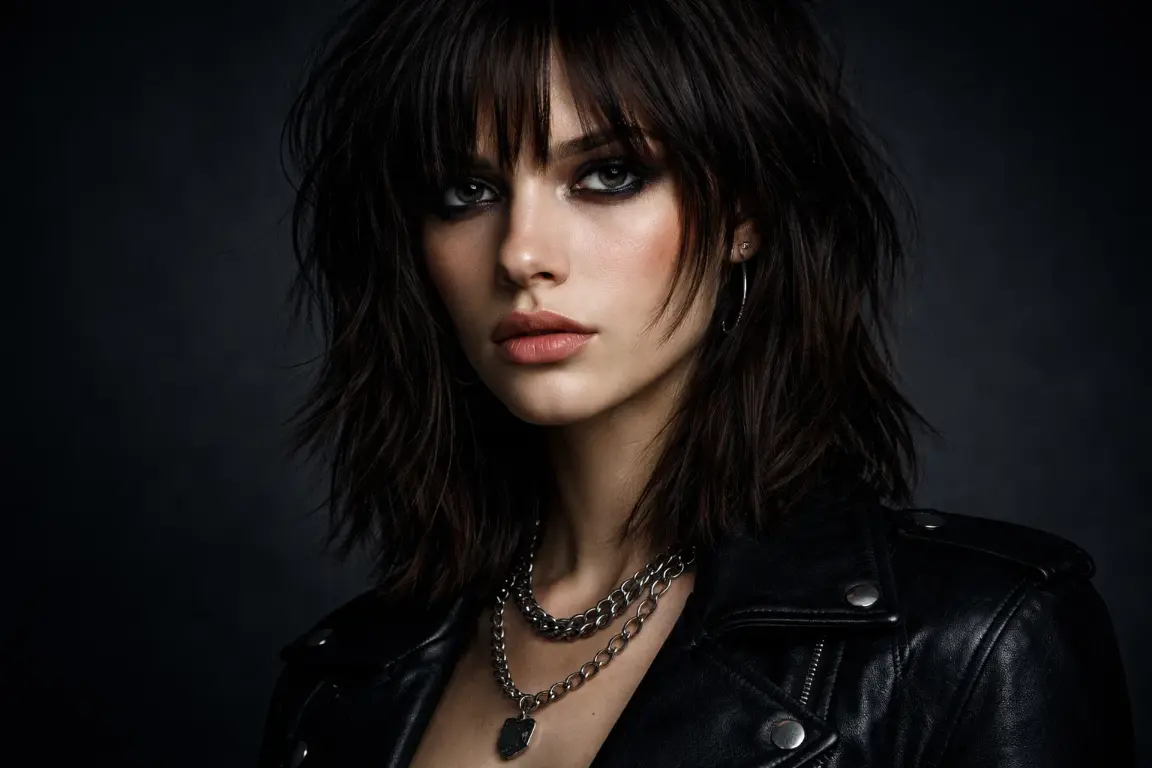 Shaggy Lob with Choppy Ends